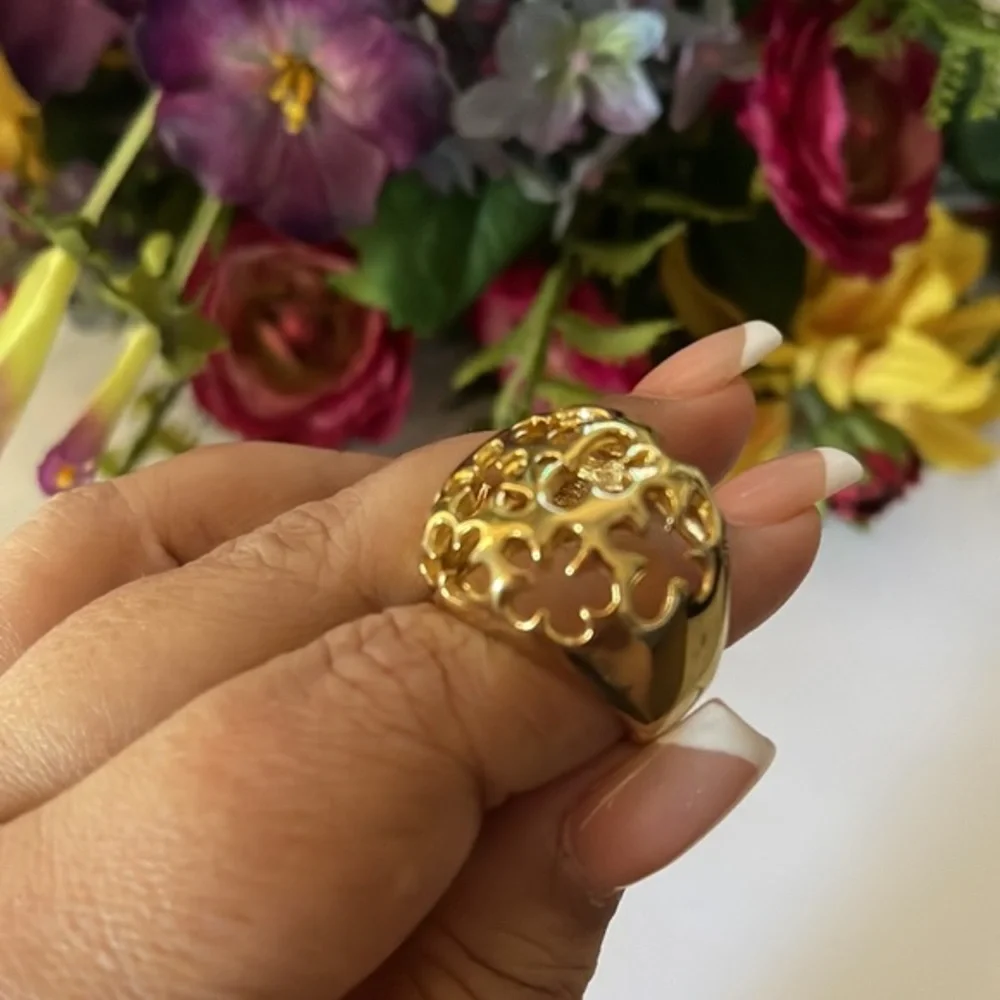 Stainless steel‎ beautiful woman ring size 8